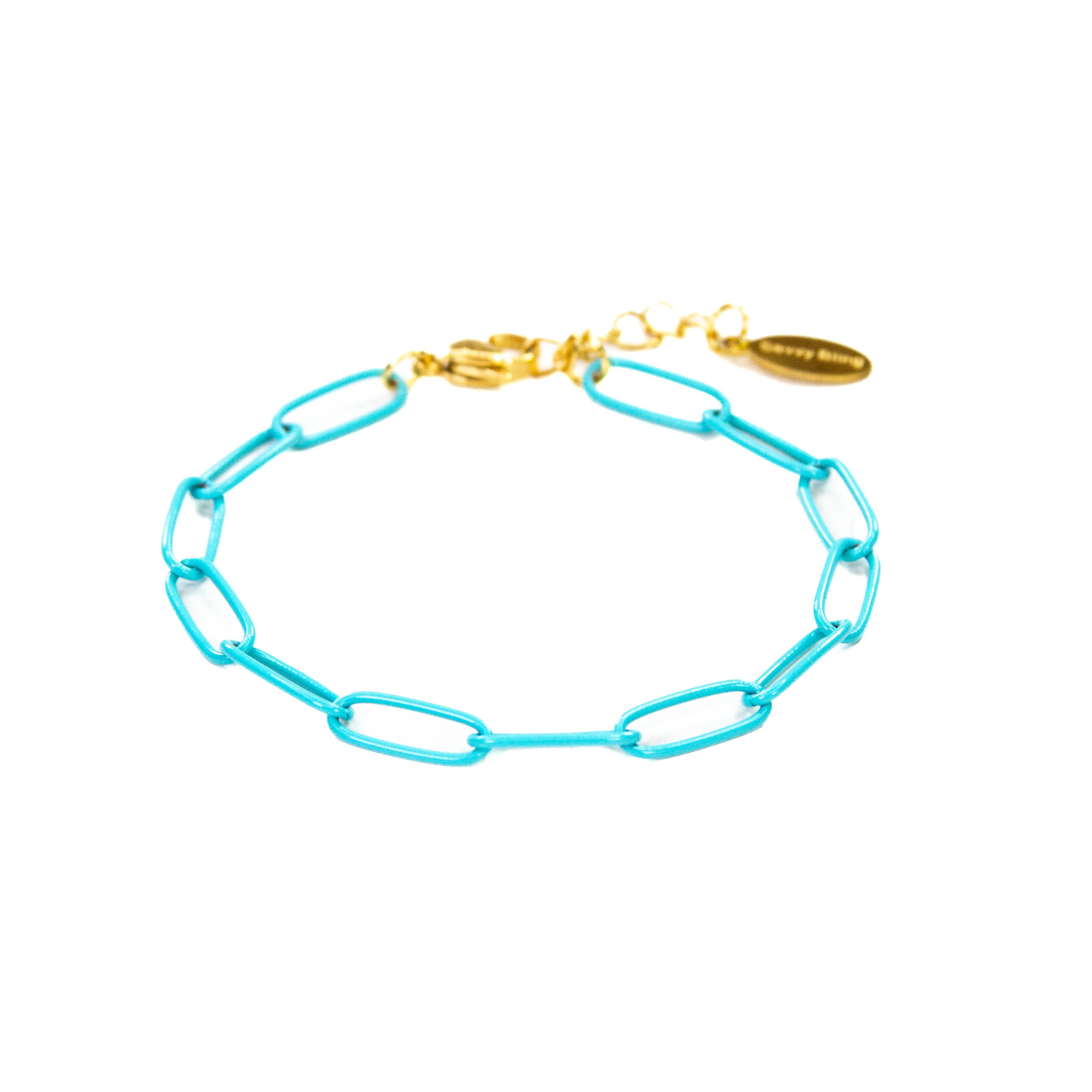 Savvy Bling - Wholesale Link & Chain Bracelet - Enamel 16+ Colors paperclip chain link bracelet27
