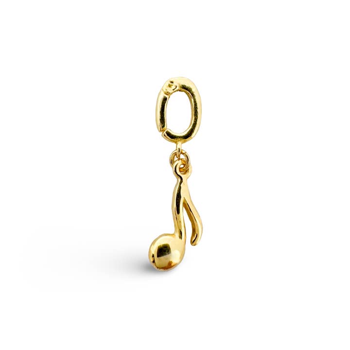 Music Note Gold Charm for wholesale by ETHICGOODS