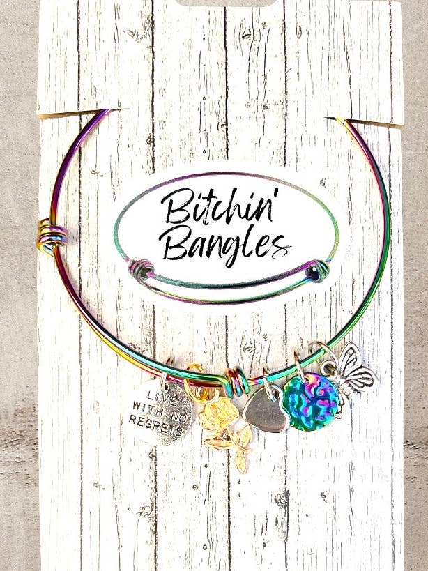Bitchin' Bangles No Regrets Bangle Bracelet for wholesale by Bitchin' Bangles