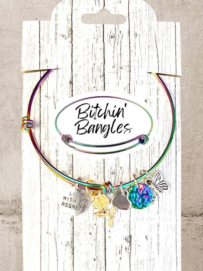 Bitchin' Bangles No Regrets Bangle Bracelet for wholesale by Bitchin' Bangles