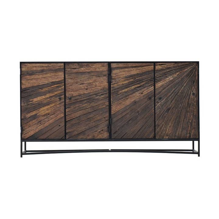 Mumbai wood sideboard 4 doors for wholesale by EARTHWARE