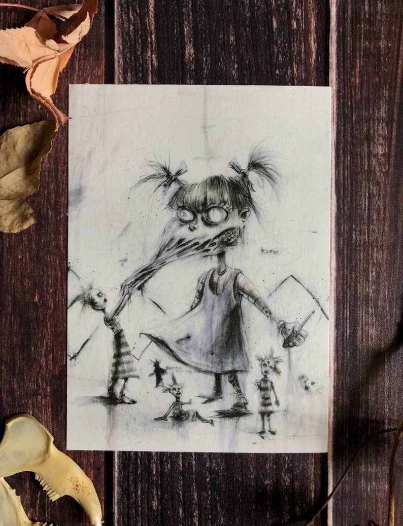 Andy Sciazko Art – wholesale Konsttryck – Rugrats Reptarred och Feathered-Print Bundle4