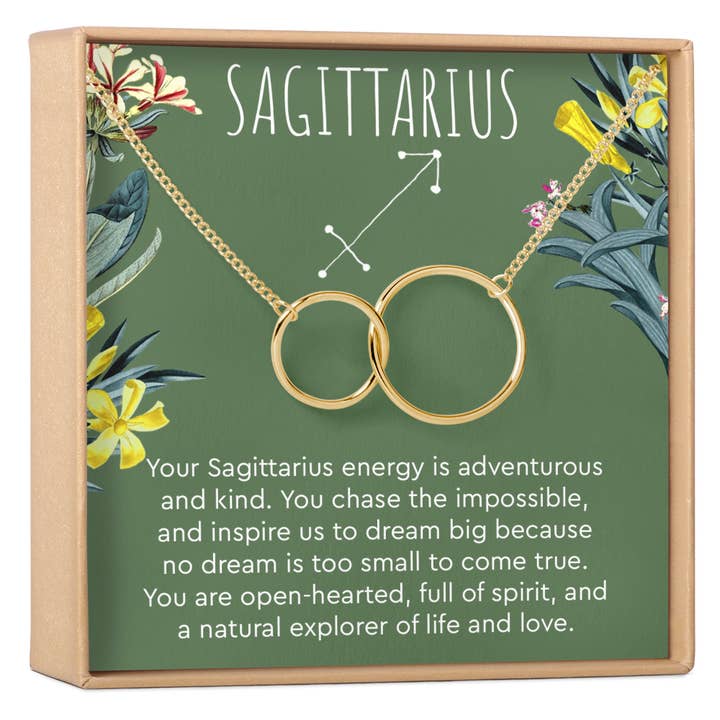 Sagittarius Zodiac Gift Necklace for wholesale by Dear Ava