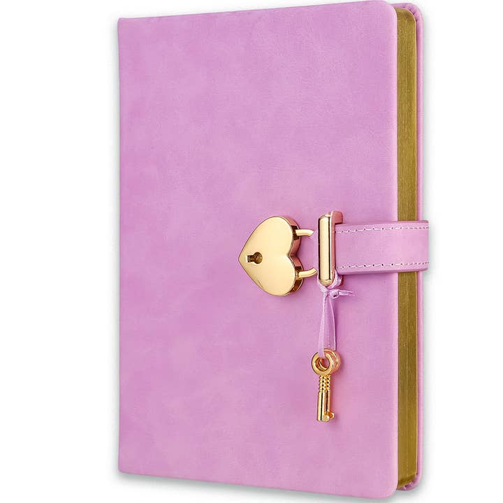 Lavender Lock & Key Diary for Girls – 320 Pages for wholesale by Victoria's Journals