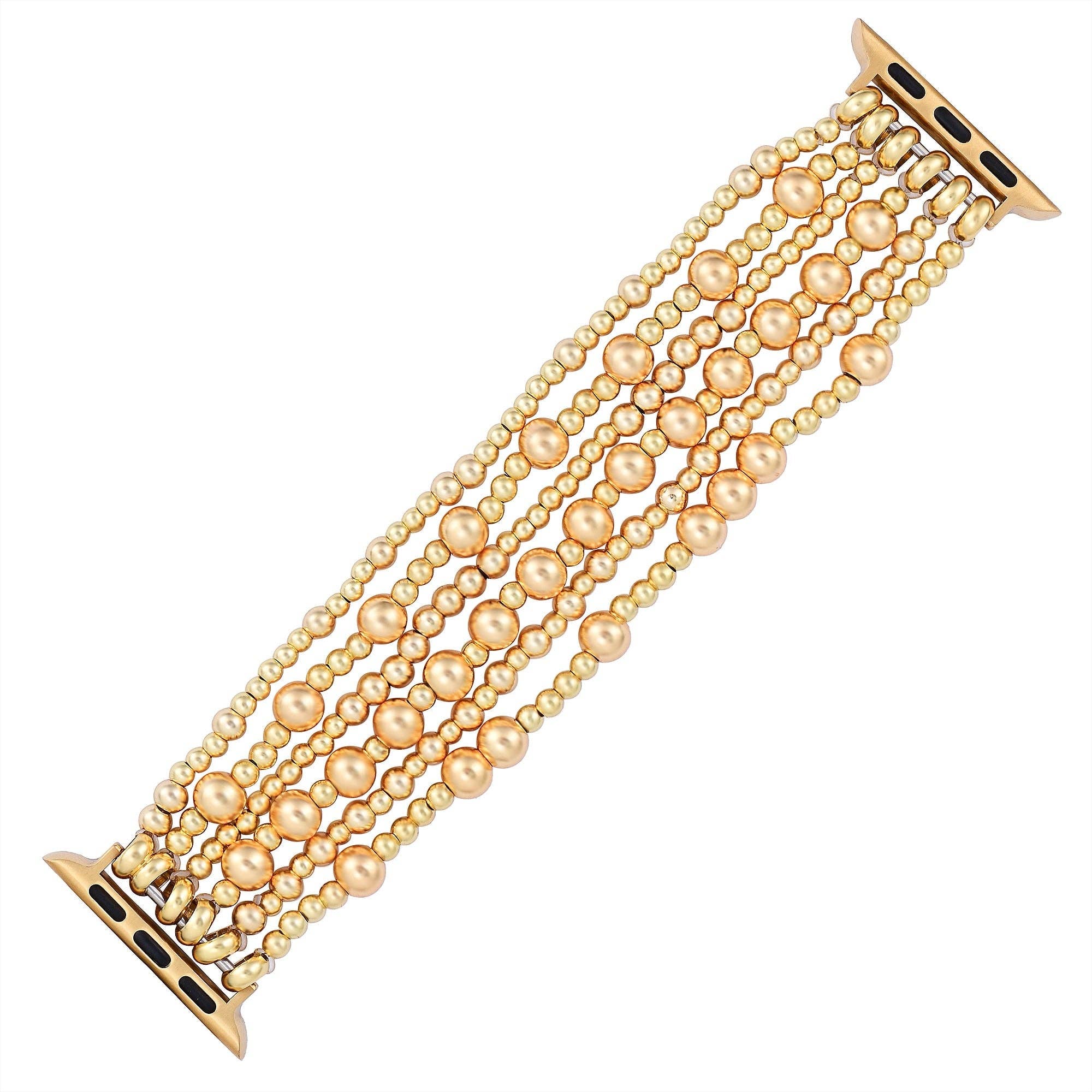 Cape Diablo - Wholesale Watch Band/Strap - Women's - Golden Demure Stretch Apple Watch Strap3