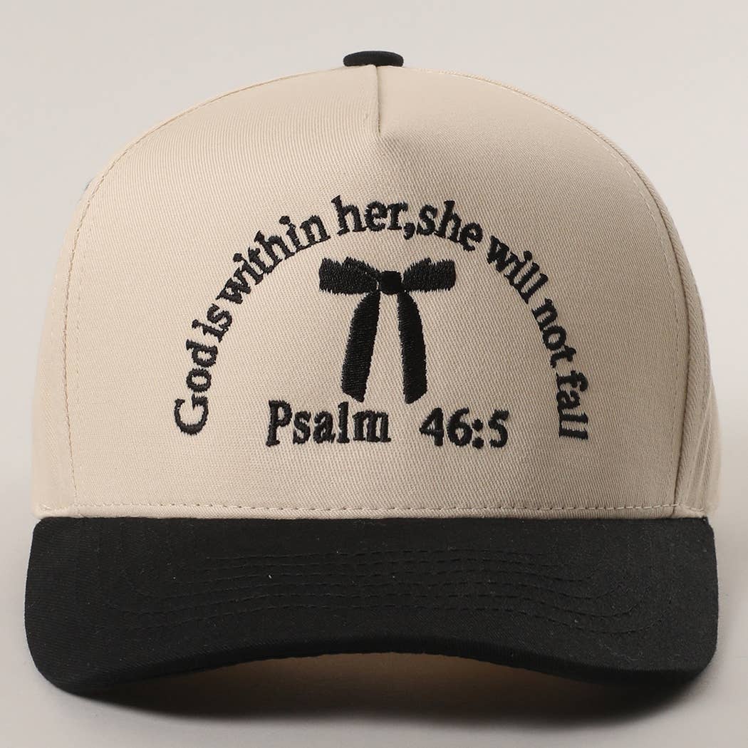 Fashion City - Wholesale Trucker Hat - Women's - Psalm 46-5 Ribbon Embroidered Trucker Hat1