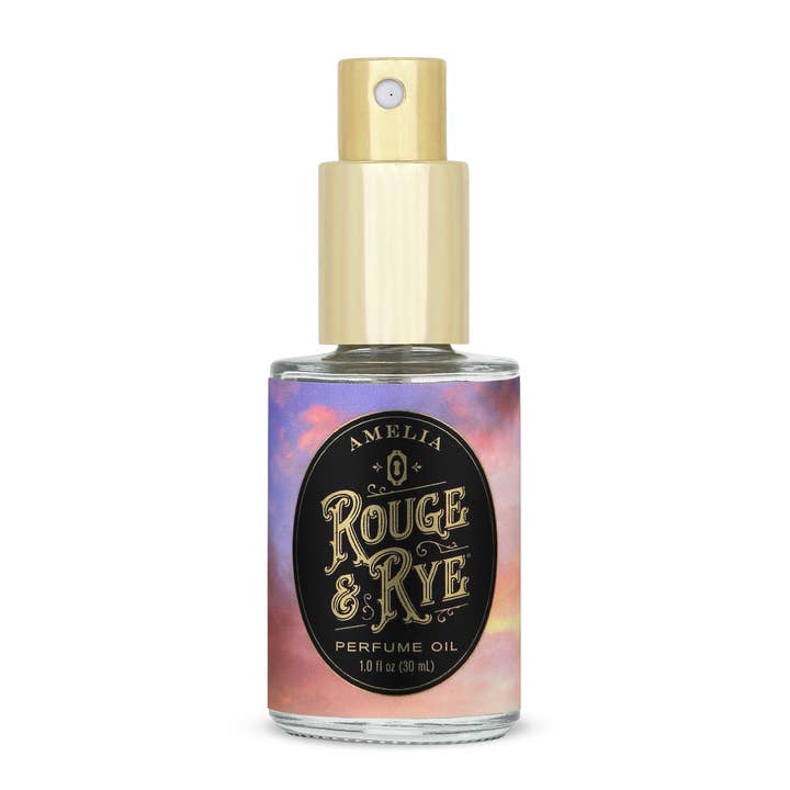 Amelia Perfume Oil Spray • Leather, Violet, Vanilla, Birch for wholesale by Rouge & Rye