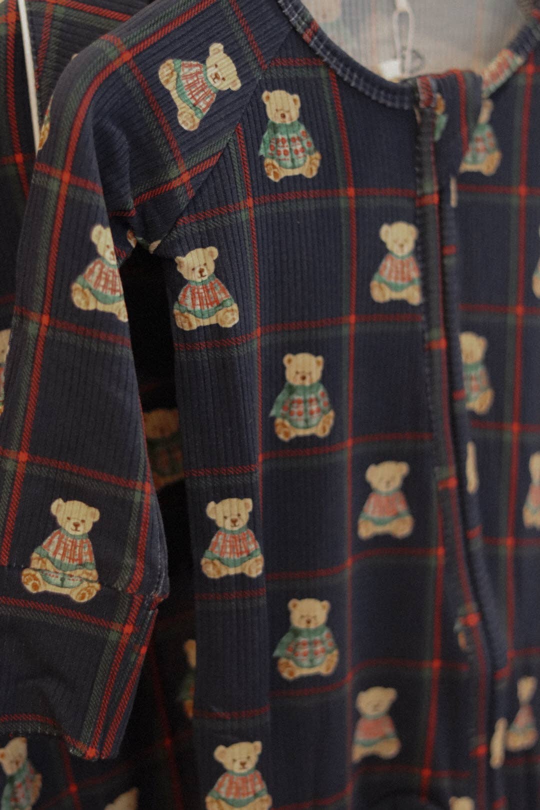 Sunday Littles - Wholesale Sleepsuit - Baby - Little Zippers in Heritage Bear4