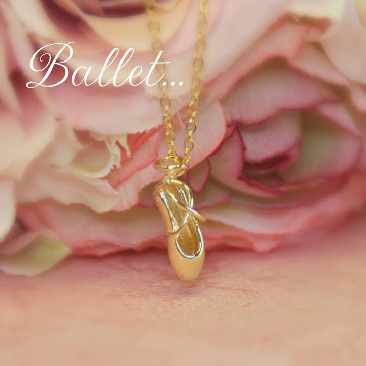 Ballet Dance Shoe "Little Luxury" Necklace LG-3 for wholesale by Collectables America