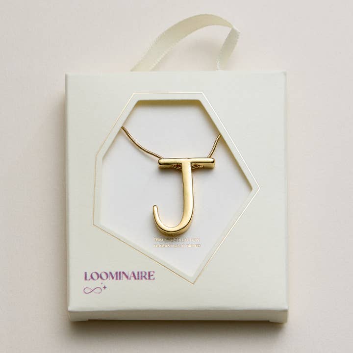 Frem - Wholesale Pendant/Charm Necklace - A Set of 16 Letters Gold Dipped Necklace – Gold & Silver Alphabet Charm Jewelry23