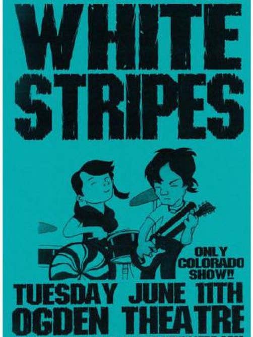 White Stripes Denver 2002 for wholesale by PosterSource