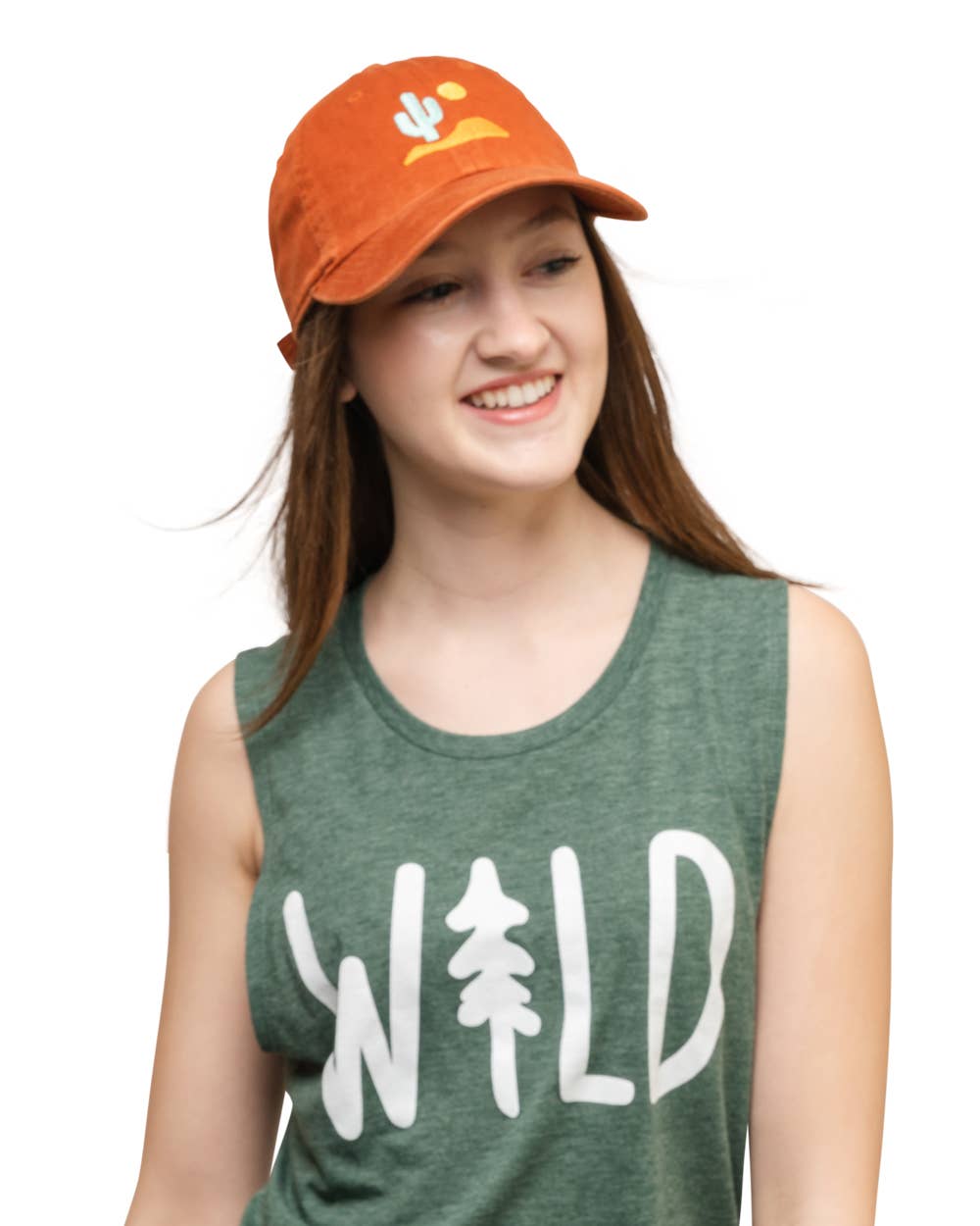 Keep Nature Wild - Vendita all'ingrosso Cappellino da baseball - Unisex - Cappello Lone Cactus Papà | Arancione bruciato5