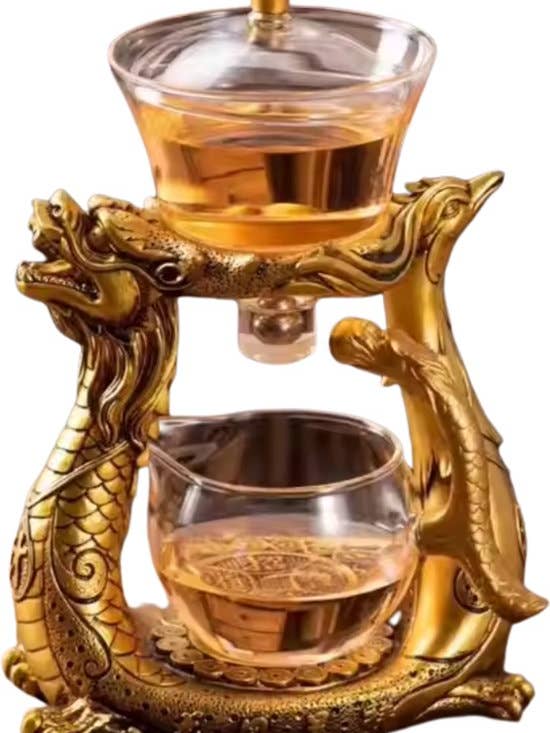 JinSho - Créateur de Thé Asiatique - Dragon - Aspect Doré pour la vente par Green Life
