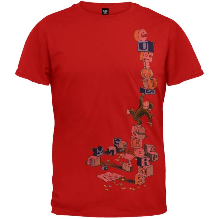 Official Store - Wholesale Screen Printed T-Shirt - Kids - Curious George - Balancing Big Kids' T Shirt