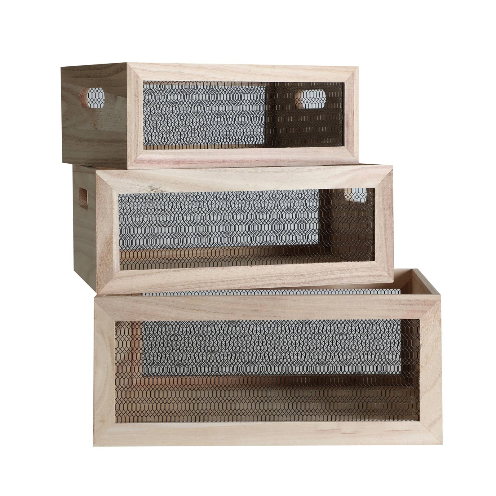 B&B - Wholesale Decorative Box - Box J/3 Paulownia Wood Brown 34X25X15cm0