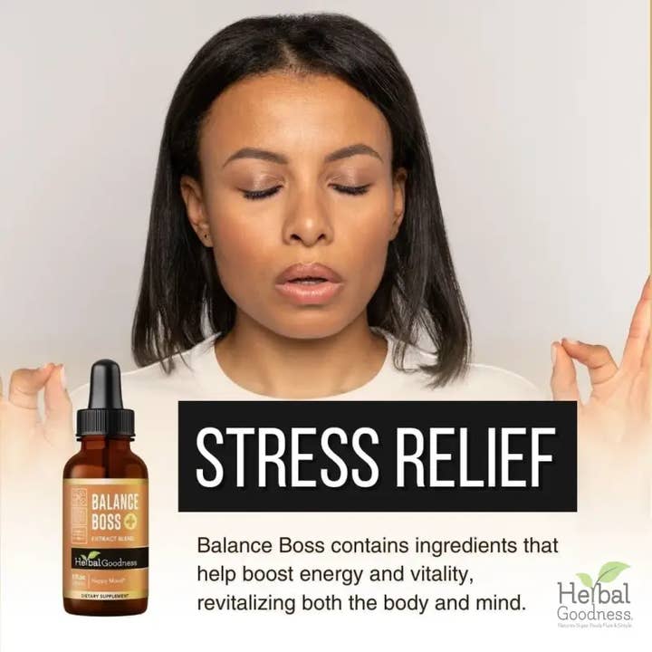 Herbal Goodness - Wholesale Oral supplement/vitamin - Balance Boss Plus - Liquid Extract 1oz- Herbal Goodness4