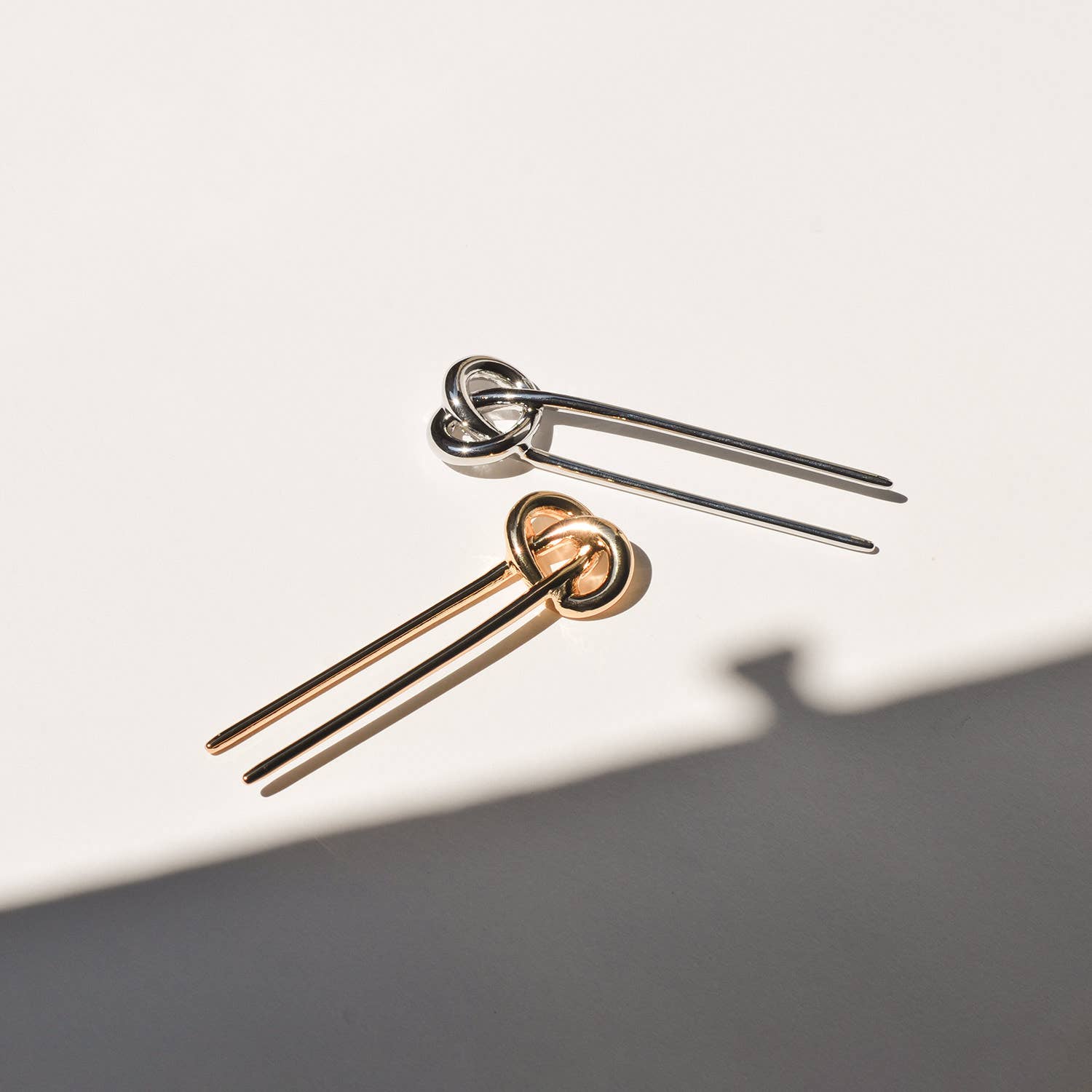 nar'sha - Wholesale Hair Pin - Knot-shaped Hair Stick | Silver2