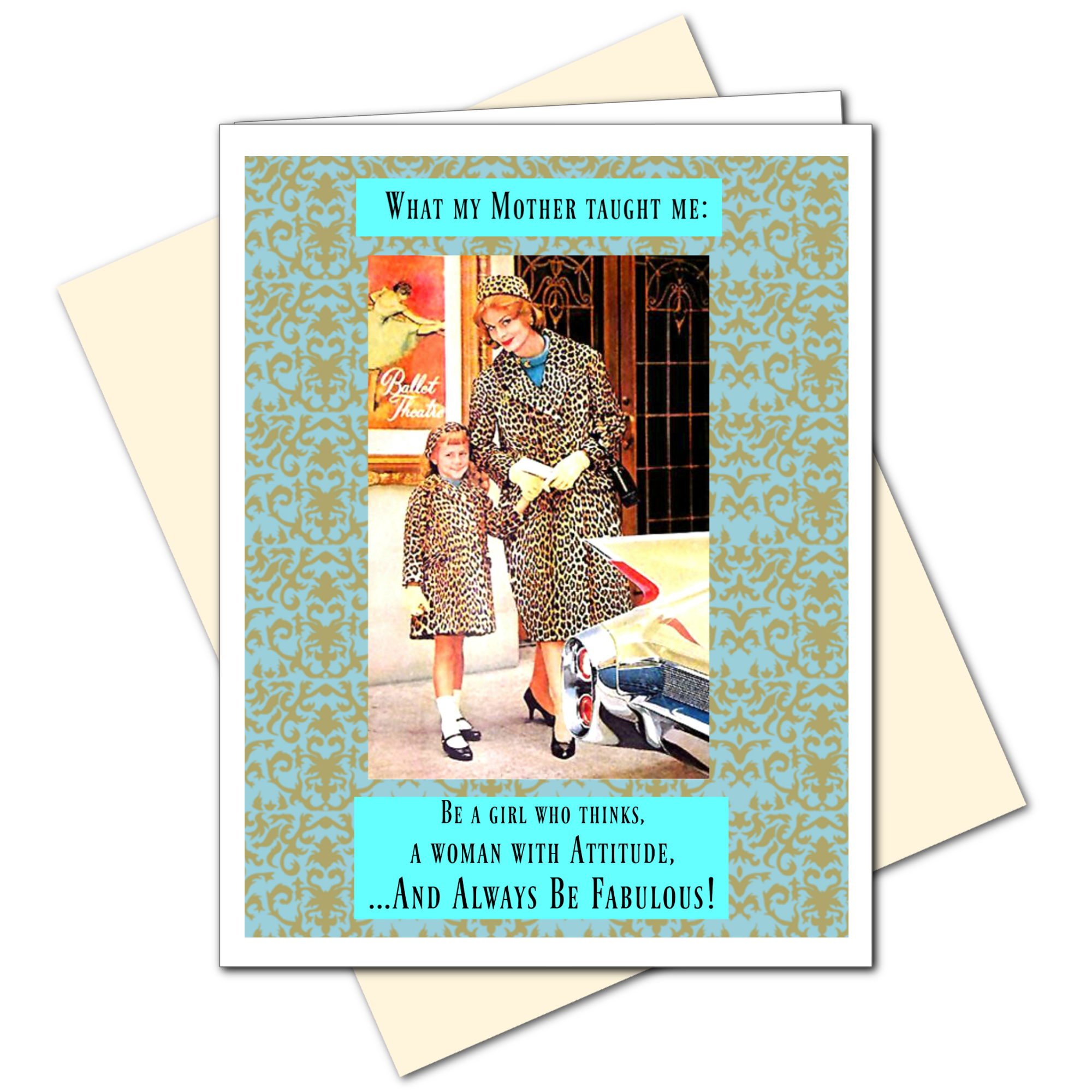 Ümlaut Brooklyn - Wholesale Mother's Day Card - Fabulous - Mother's Day Card1
