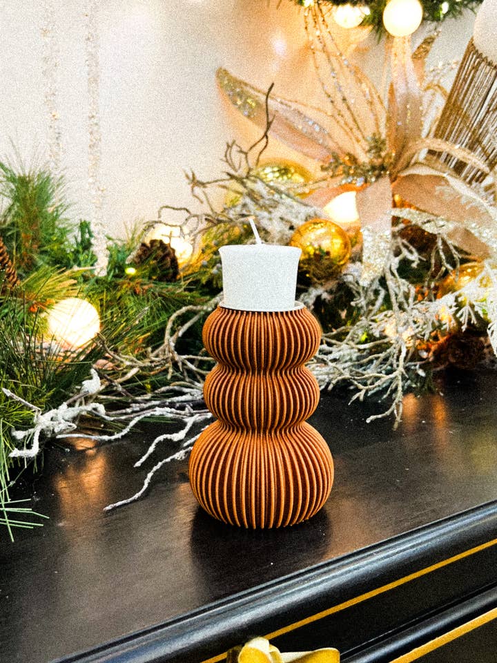 Anouck M Candle Holder - 3D Printed - Decoration for wholesale by Du Vert Au Rouge Chez Soi
