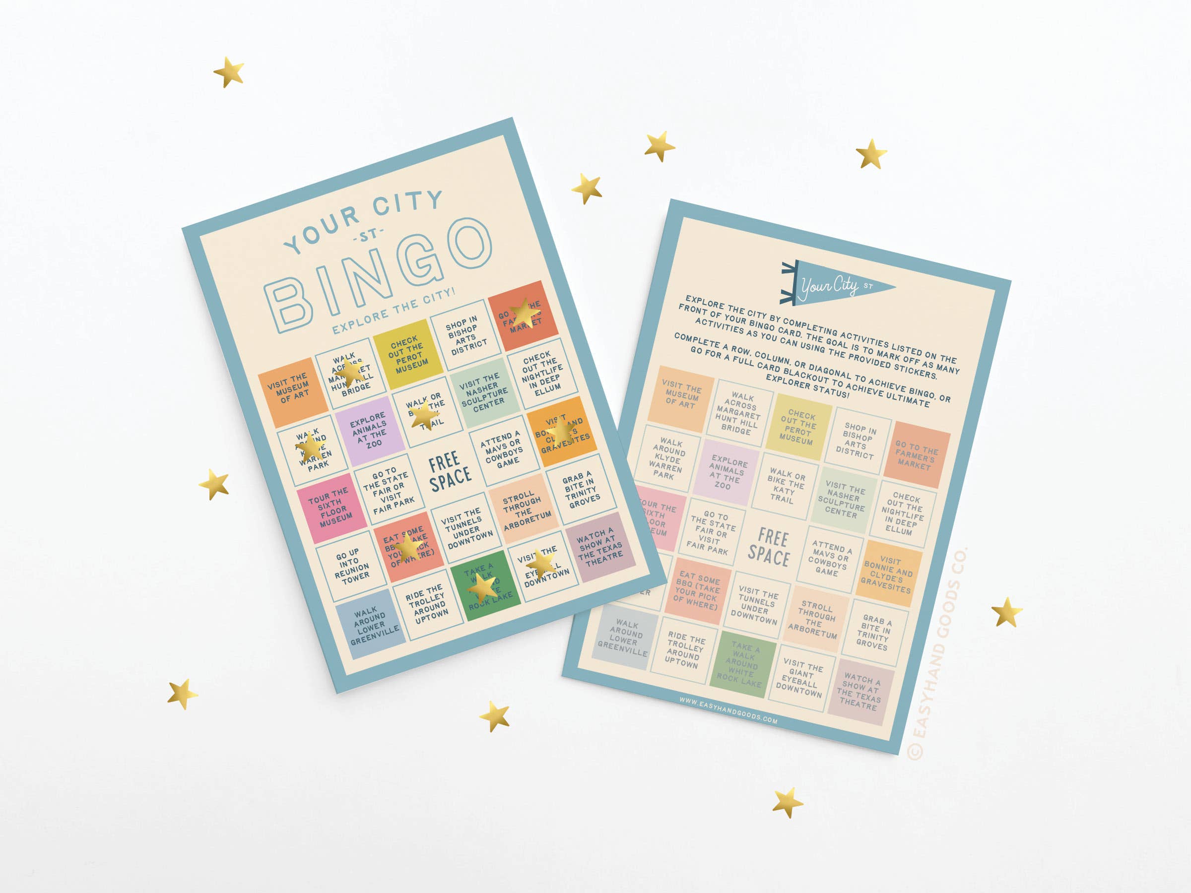 Easyhand Goods – formerly Onderkast - Wholesale Card Game - Custom City Explorer Bingo Card13