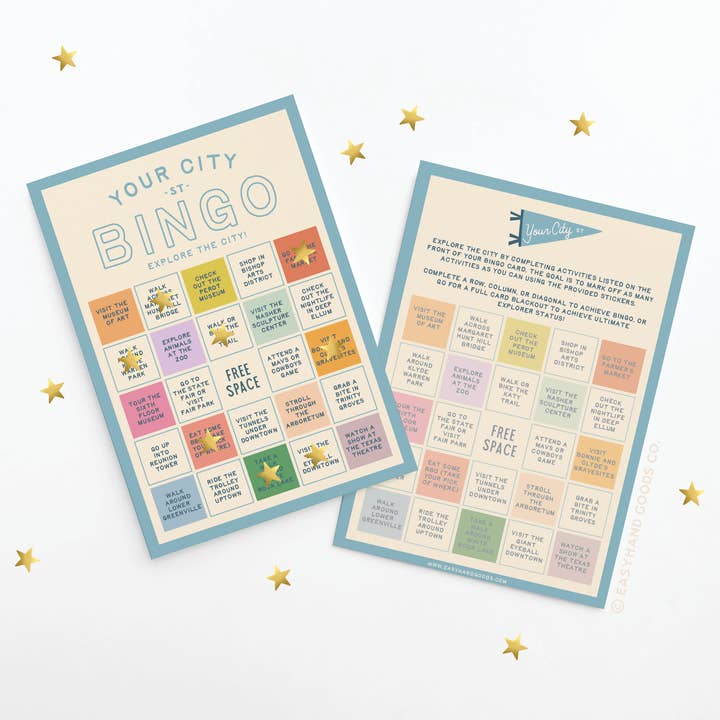 Easyhand Goods – formerly Onderkast - Wholesale Card Game - Custom City Explorer Bingo Card13