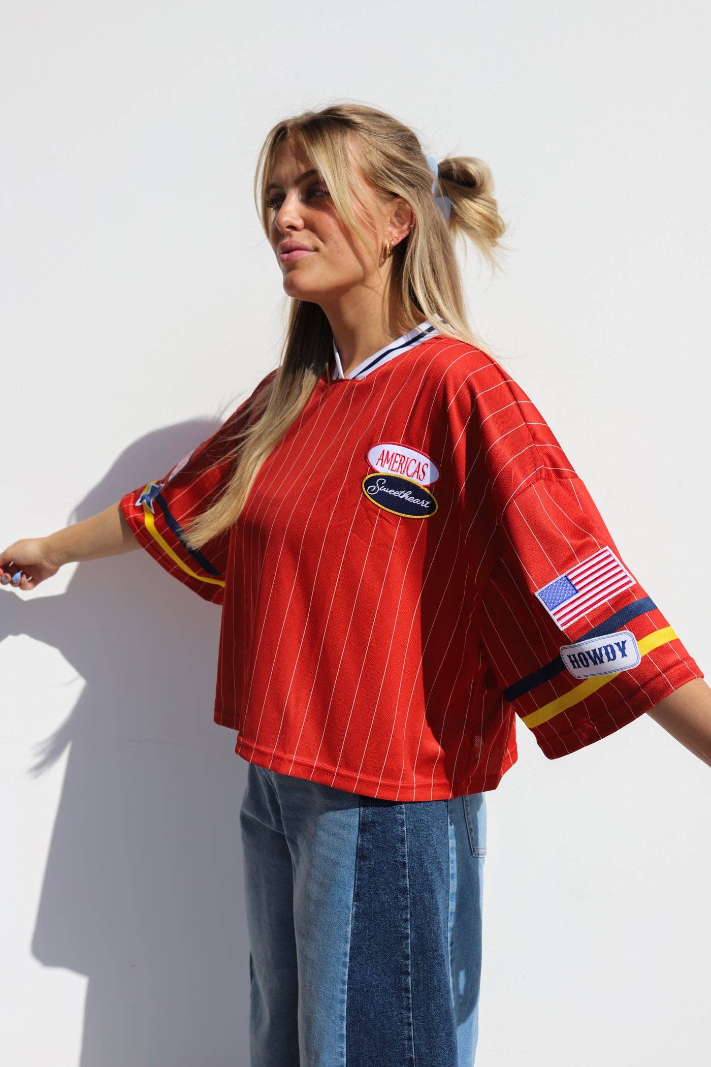 KAXI - Wholesale T-Shirt - Women's - AMERICA'S SWEETHEART JERSEY (2 COLORS)7