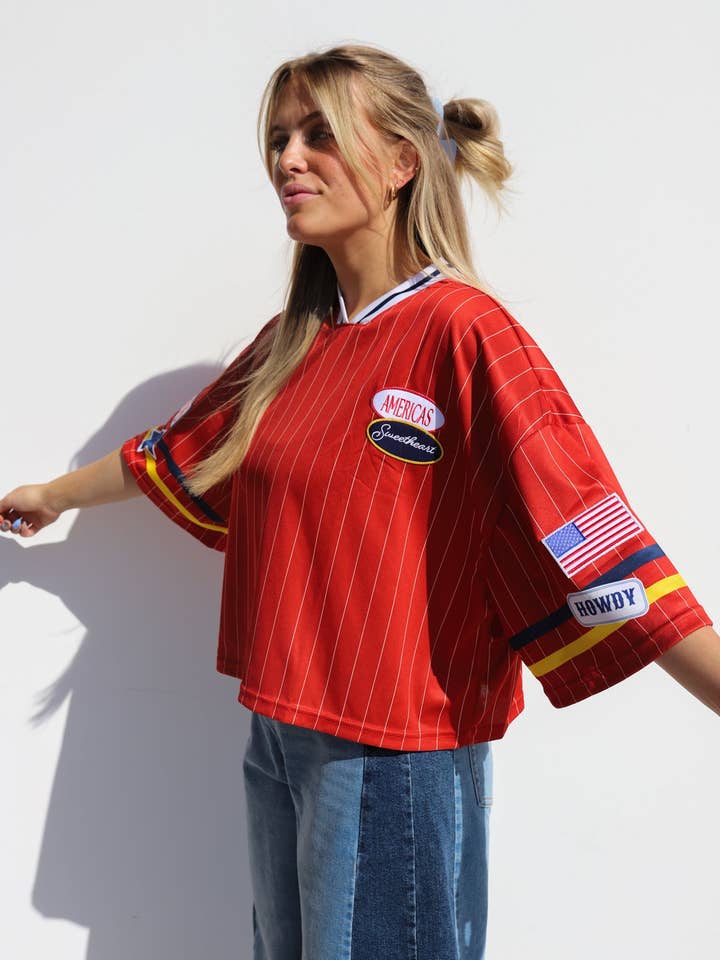 KAXI - Wholesale T-Shirt - Women's - AMERICA'S SWEETHEART JERSEY (2 COLORS)7