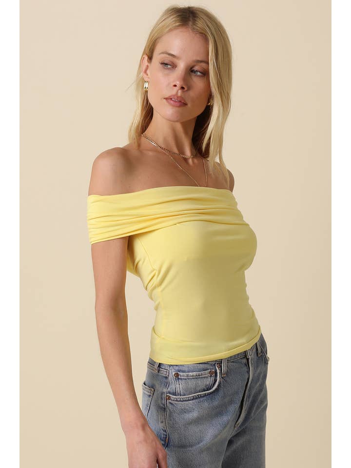 Olivaceous - Wholesale Knit Top - Women's - Leslie Off Shoulder Top17