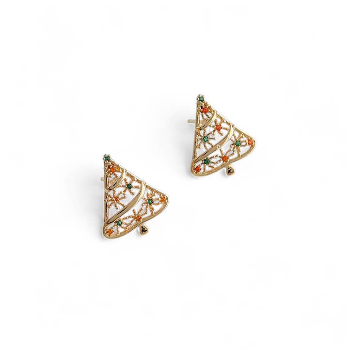 Christmas Tree Earring in Green & Orange
for wholesale by Last True Angel