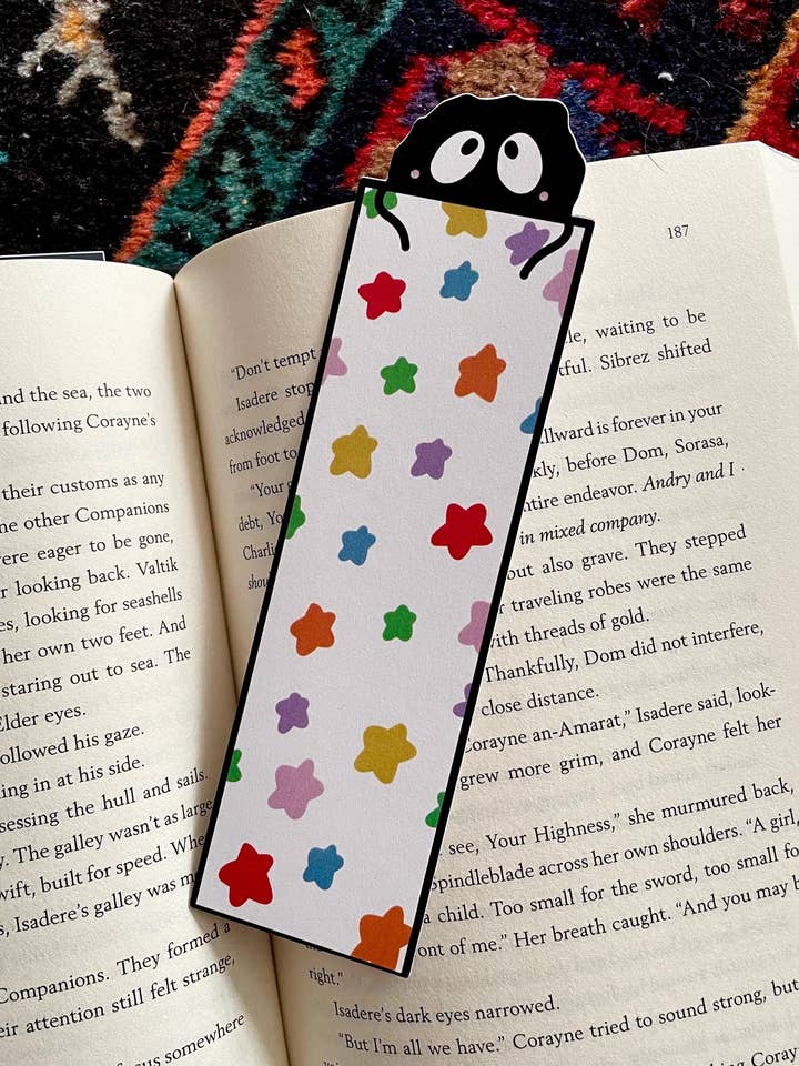 Marque-page coloré mignon de Noiraude Ghibli pour la vente par Steele Creative Co