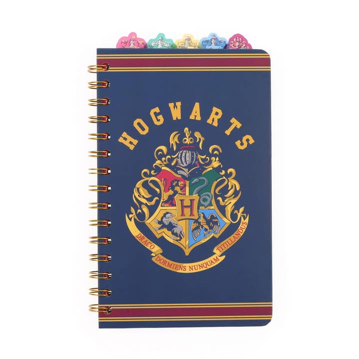 Harry Potter Hogwarts 5-Tab Spiral Notebook With 75 Sheets for wholesale by Toynk