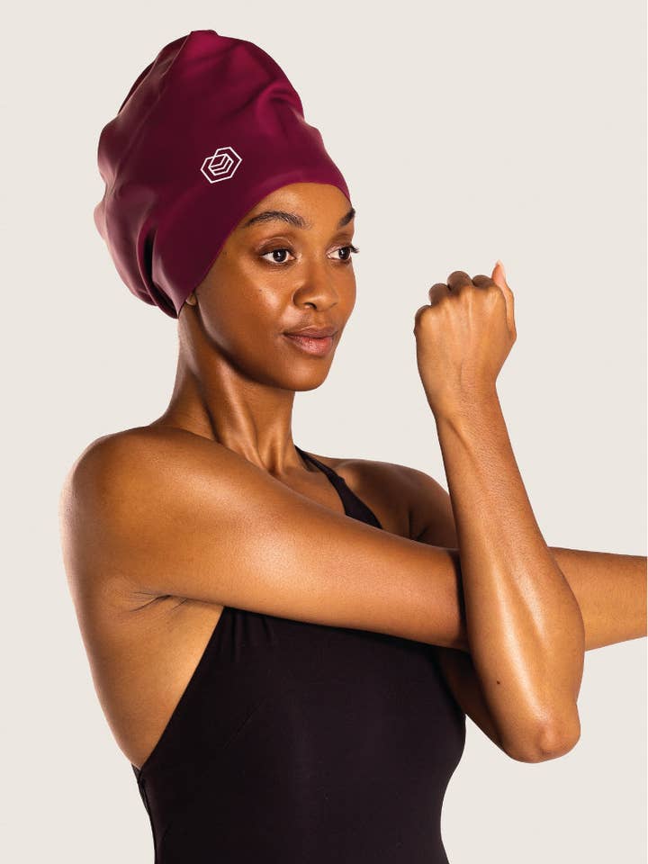 SOUL CAP – Großhandel Badekappe – Unisex – Voluminöse Schwimmkappe für Erwachsene – für langes, lockiges und volles Haar17