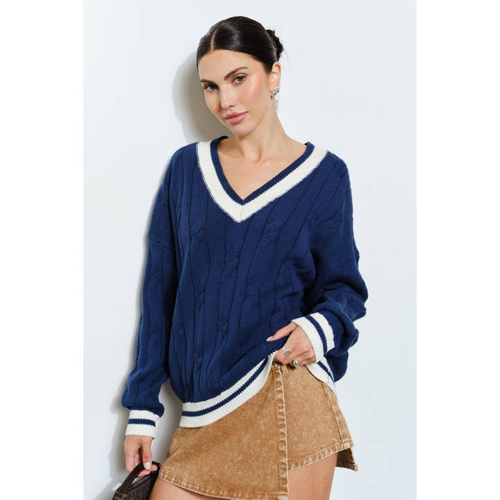 Sutton Varsity Sweater for wholesale by Loucia