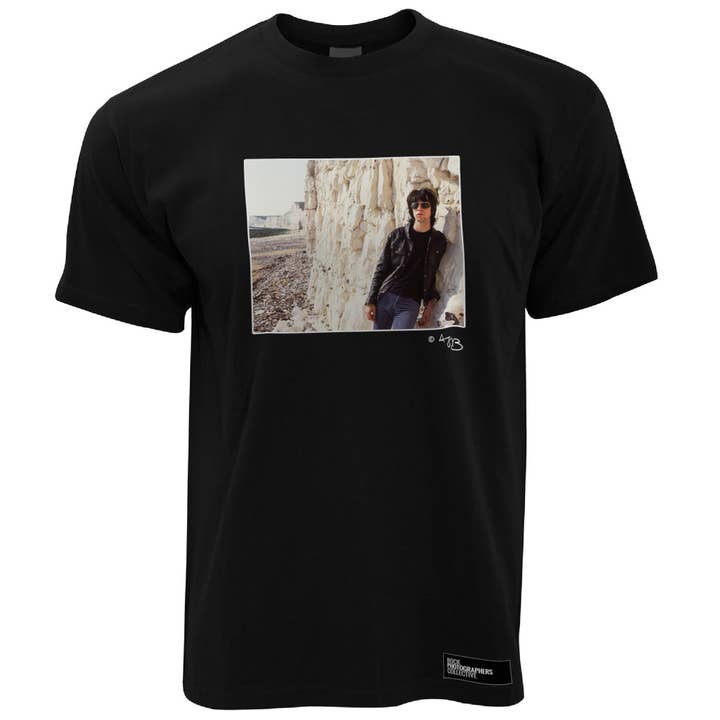 Bobby Gillespie on beach (TB) 2 Men's T-Shirt for wholesale by Rock Photographers Collective