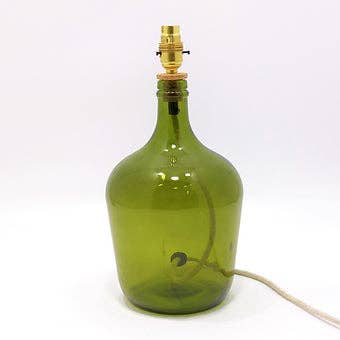 Jarapa - Wholesale Accent/Desk Lamp - Garrafa Recycled Glass Demijohn Lamp 36cm13