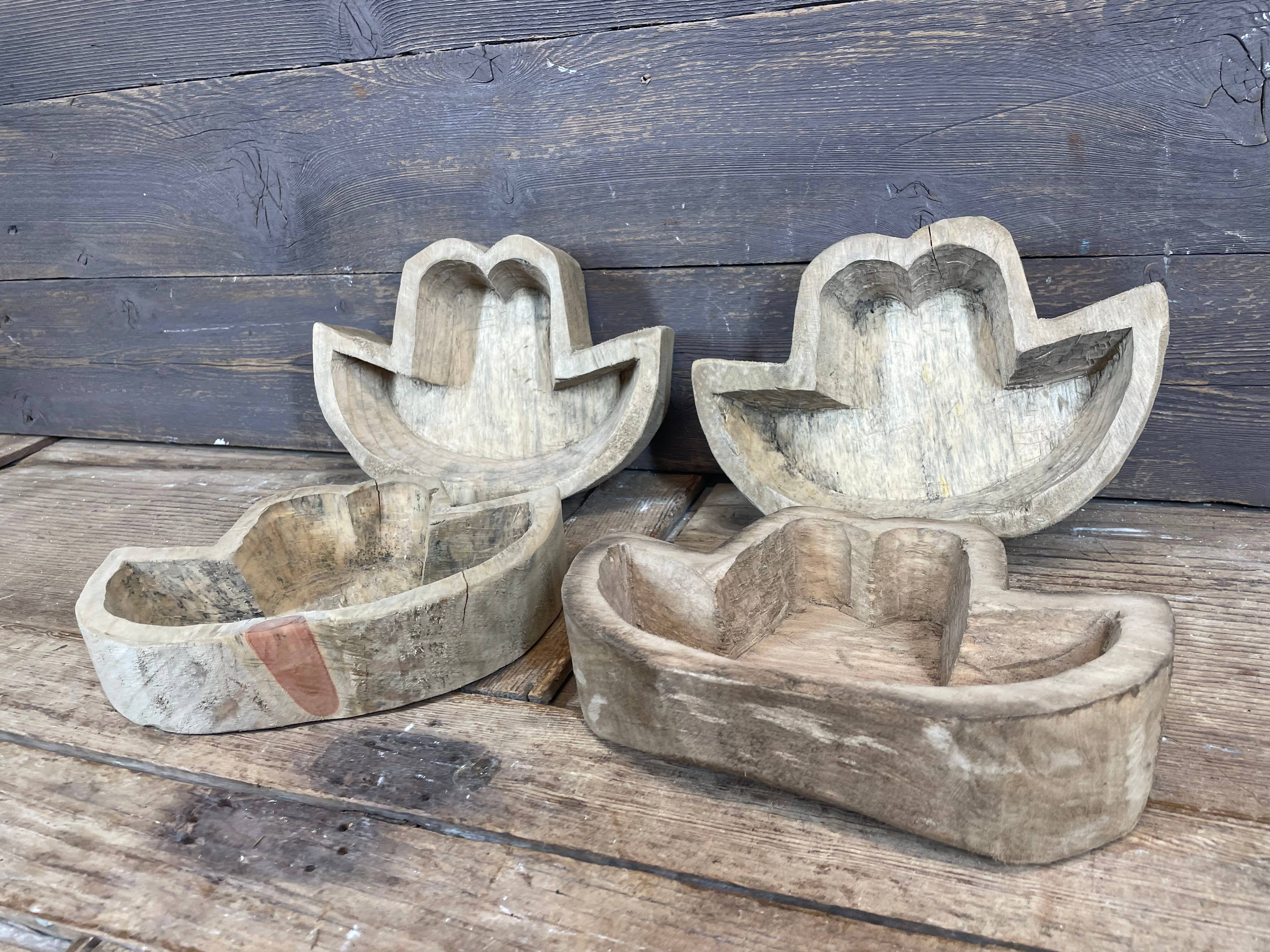 My Amigos Imports - Wholesale Decorative Plate/Dish/Bowl - NFC-Sombrero Dough Bowl-9x6-Unfinished-NFC-Sombrero-Hat-$32