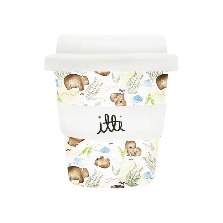 Itti - Wholesale Drinkglas/beker - Kinderen en baby - Itti herbruikbare bamboe Baby Cino beker met 2 rietjes - Womble2