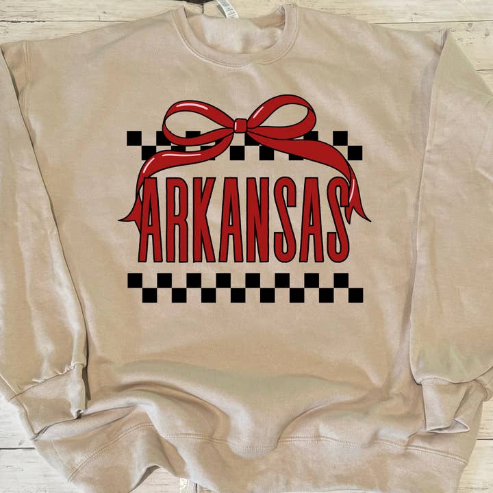 Gildan-Sweatshirt mit Arkansas-Schleife für den Großhandel von Cotton Threads