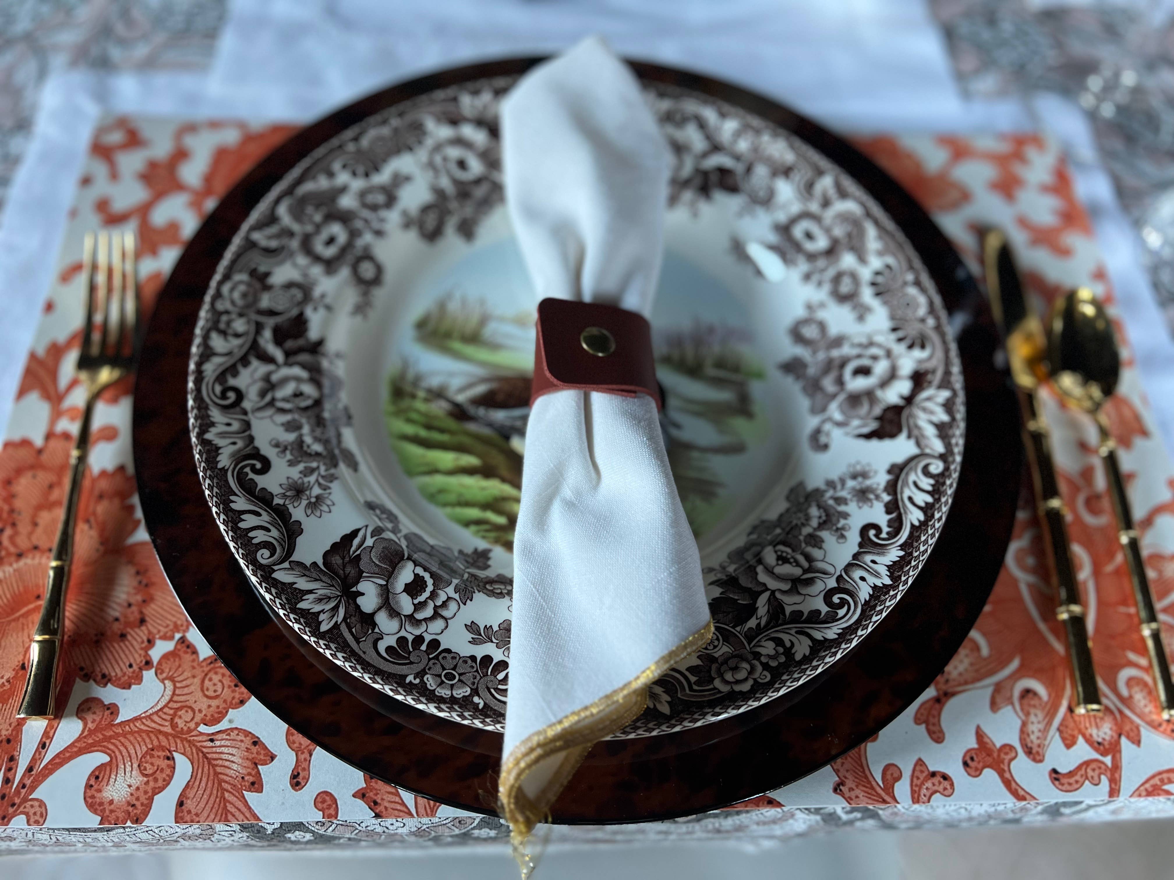 Casa Courant - Wholesale Disposable Placemat - Everyday paper placemats- Fall floral1