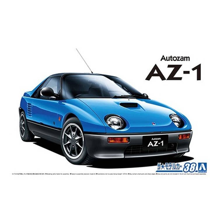 Aoshima: 1/24 Mazdaspeed PG6SA AZ-1 '92 (Azul Mazda) Kit de Modelo à Escala #38 por atacado de The Shumi Company