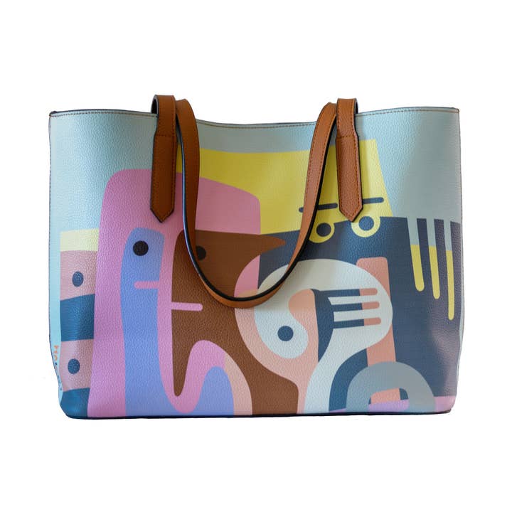 Tragetasche „Party“ aus veganem Leder für den Großhandel von Haleh.J Collection