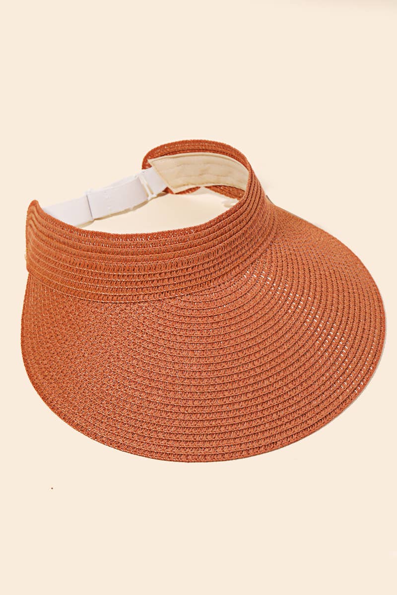 Anarchy Street - Wholesale Visor - Women's - Natural Straw Fashion Visor1