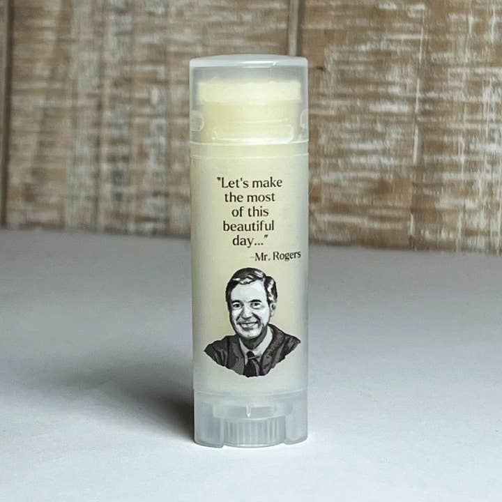 Serious Lip Balm - Wholesale Lip Balm - Natural Lip balm - Mr. Fred Rogers &  Banana Bread Scent0