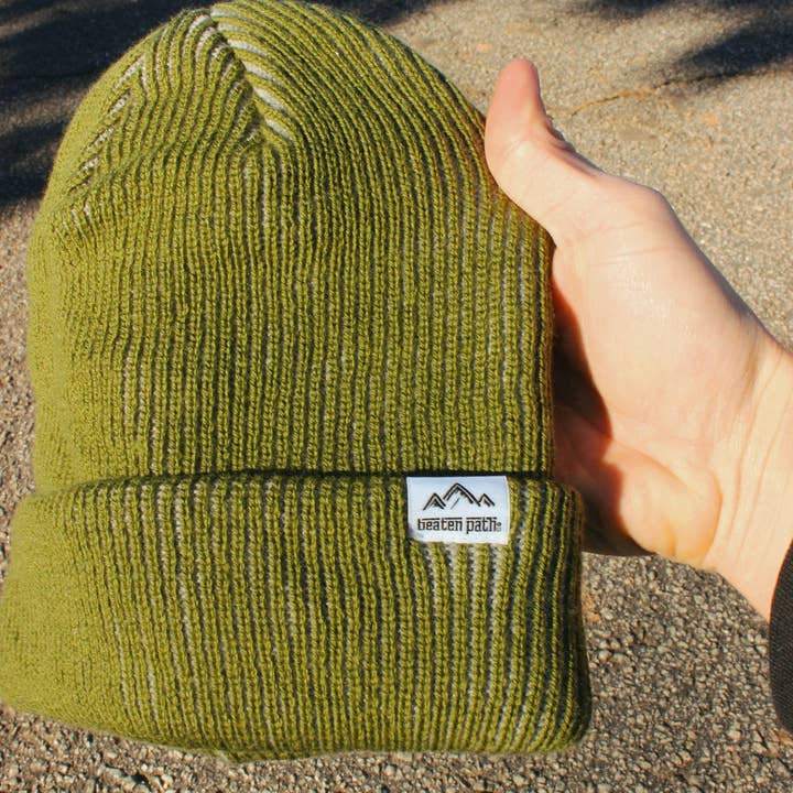 Beaten Path Co - Wholesale Beanie - Women's - OLIVE WOOL BEANIE6