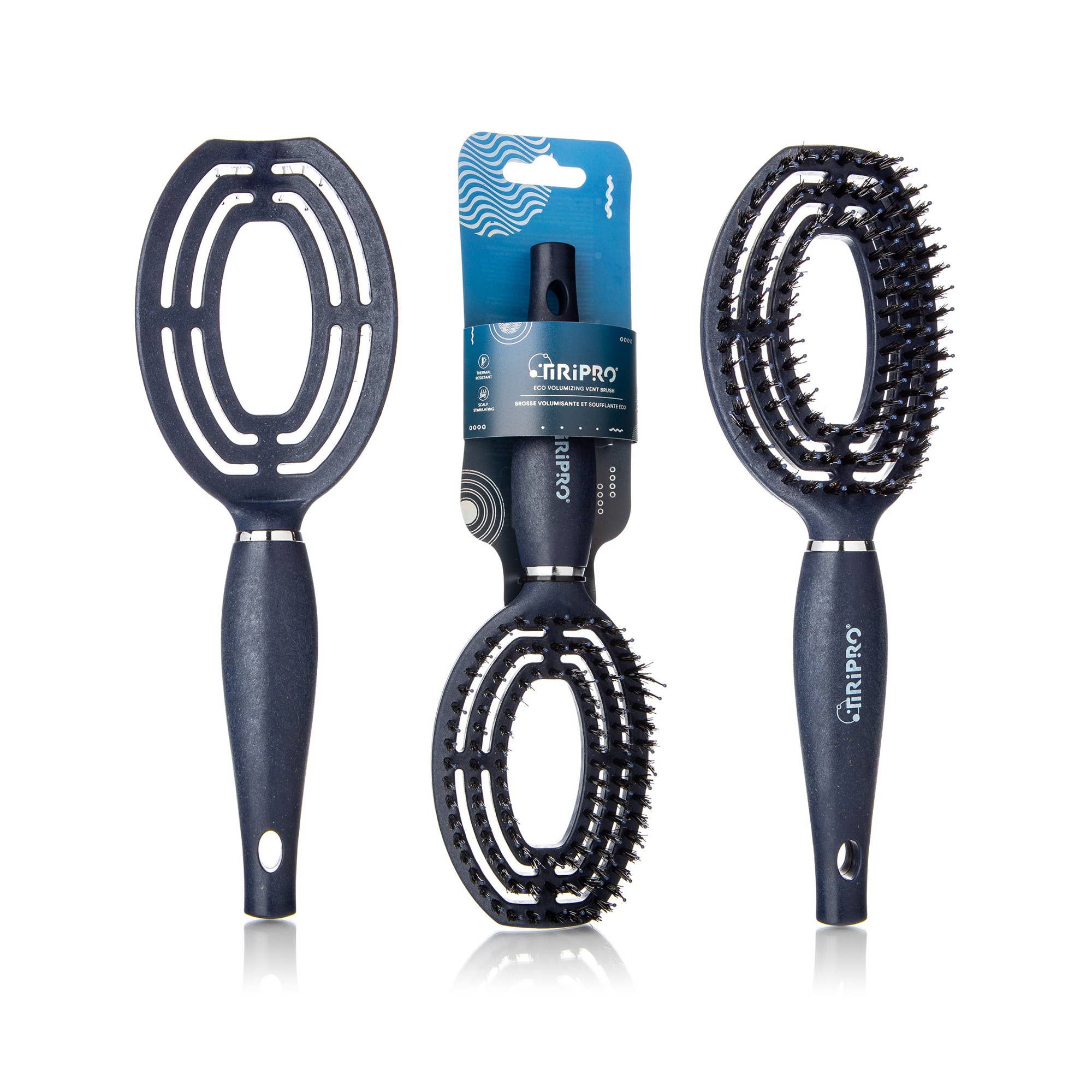 Tiri Pro - Wholesale Hair Dryer - 3pc Pro Dryer & Thermal Resistant Hair Brush Set - Turquoise4