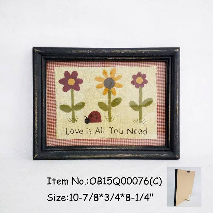 Amostras de Bordado - .. O amor é tudo o que precisas por atacado de Green Pastures Wholesale