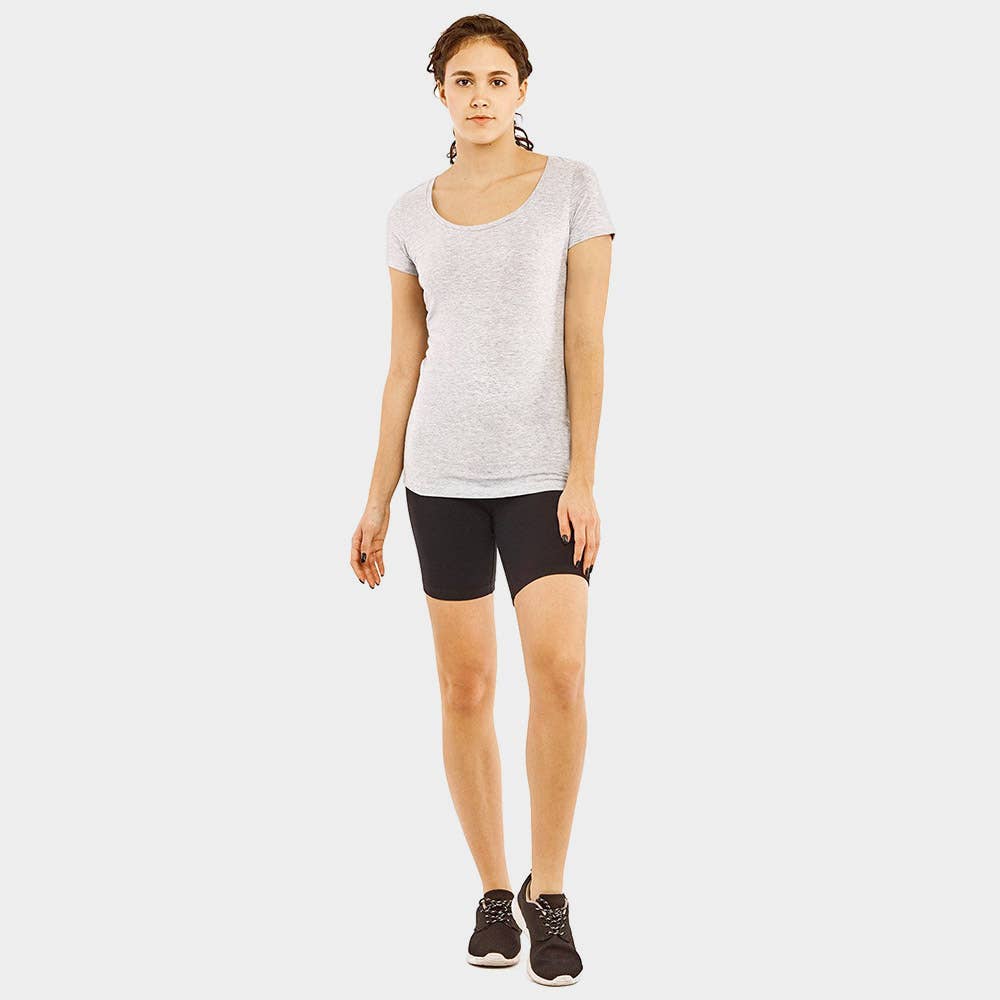 Sensibling Corp. - Wholesale Athletic Shorts - Women's - Ladies High Waisted 15 Inch Outseam Shorts Leggings
6