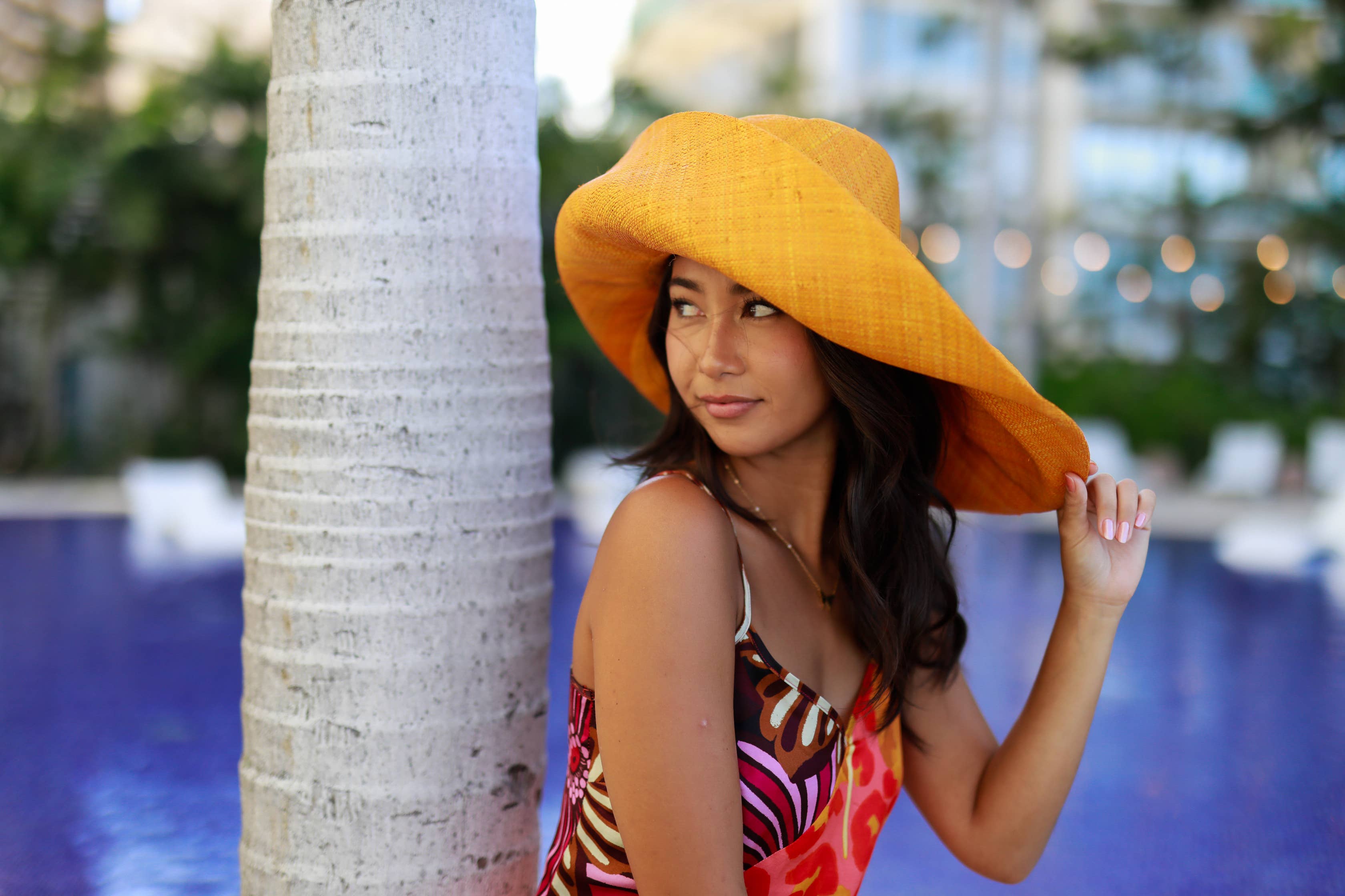Wholesale Sun Hats: Colored Stripes Packable 5 & 7 Brim Raffia Straw for  your store - Faire Canada