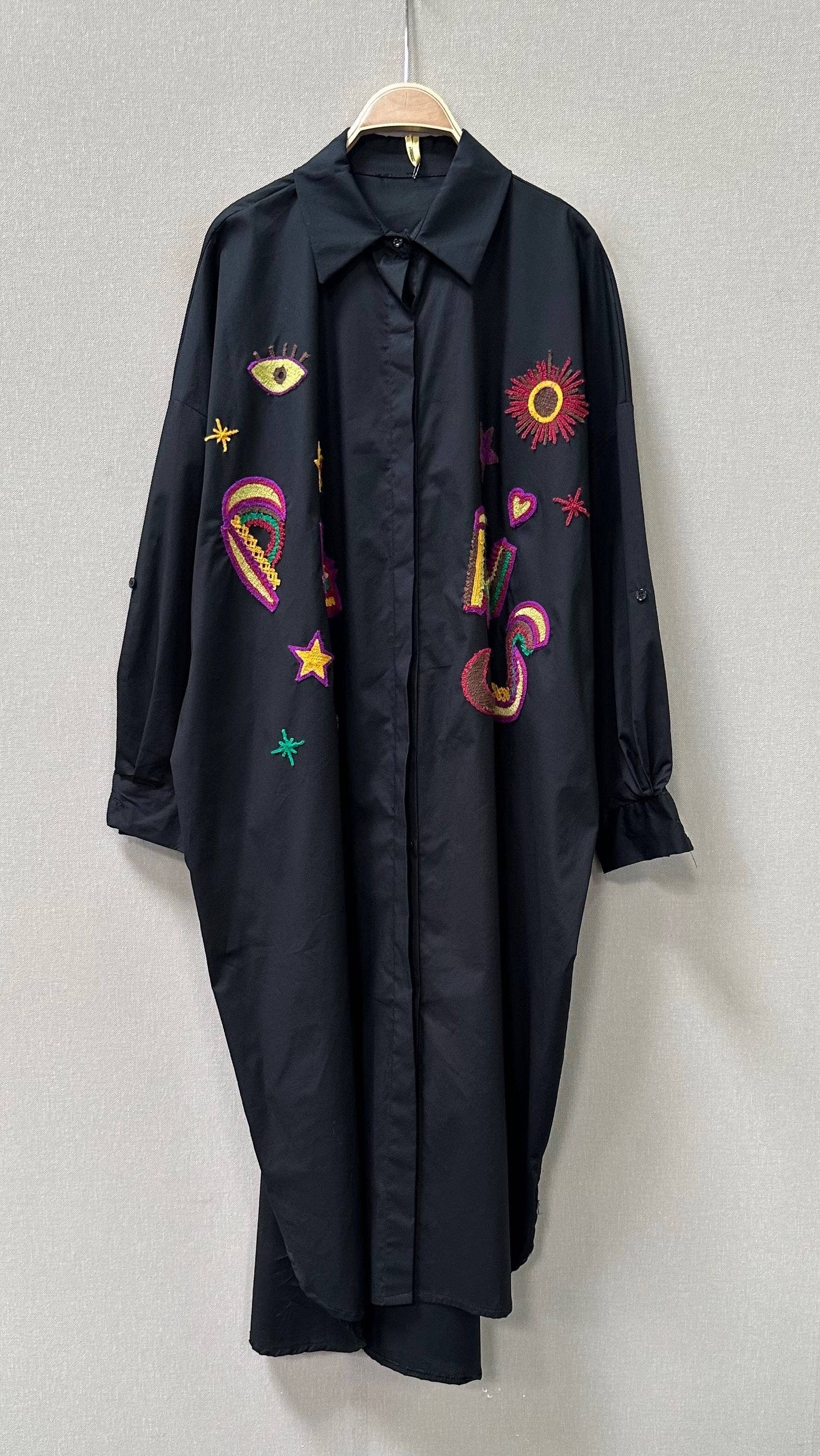 SWEET MAGIC MODA Y COMPLEMENTOS – Vestido - Mulher por atacado – VESTIDO DE ALGODÃO GOLA CAMISEIRO2