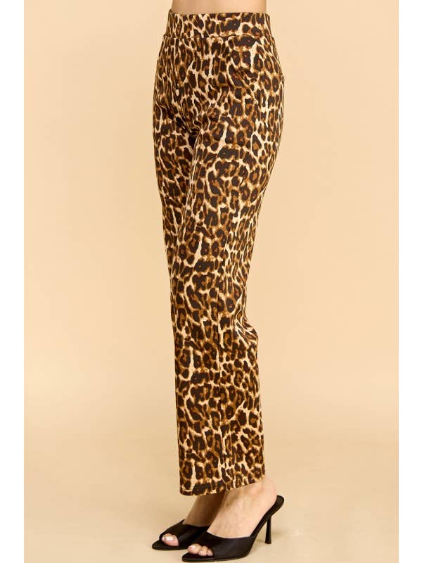 AS SHOWN SCUP18S-T LEOPARD PRINT STRAIGHT PANTS for wholesale on Faire6